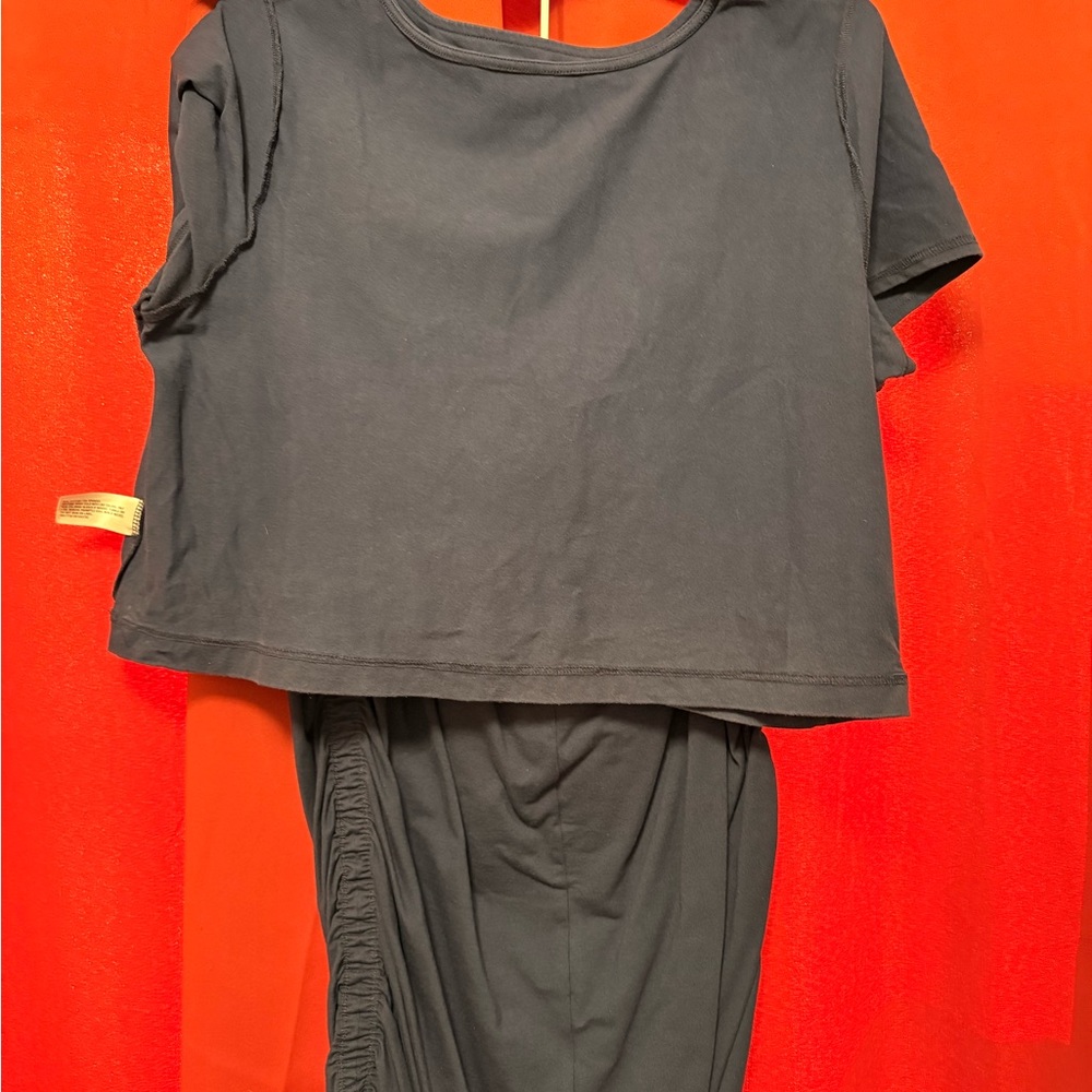 Blue Two-Piece Lounge Set